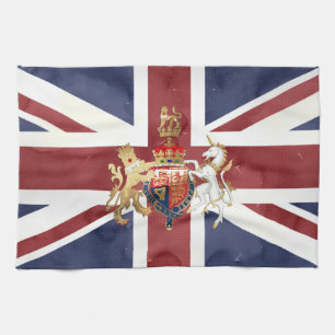 PIXDEZINE UNION JACK UND INSIGNIA GESCHIRRTUCH