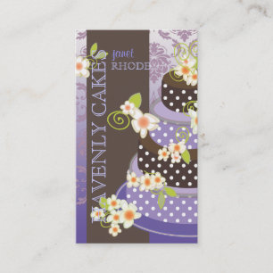 PixDezine Violet+Schokolade Bäckerei/Konditorei Visitenkarte