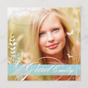 PixDezines 2012 Abschlussfoto+diy Blüten Einladung