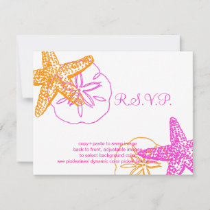 PixDezines 4,25"x5,5" RSVP, Seestern für 5x7 RSVP Karte