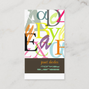 PixDezines ABC, griechischer Alpha/DJ Visitenkarte