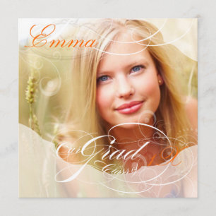 PixDezines Abschluss/Foto Rahmen/Farbton Einladung