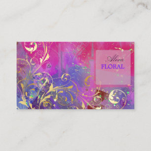 PixDezines abstrakt + filigrane Wirbel Visitenkarte