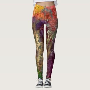 PixDezines Abstrakte Galaxie / Kosmische Energie Leggings