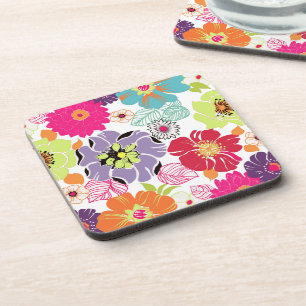 PixDezines Alegre/Hintergrundfarbe zum Selbermache Untersetzer