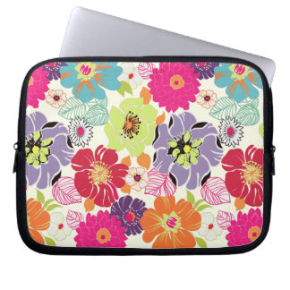 PixDezines Alegre Retro Floral, DIY Hintergrund Laptopschutzhülle