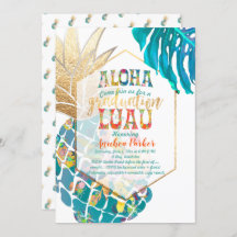 PixDezines Aloha Ananas/Aquamarin/Abschluss Luau