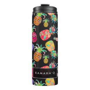 PixDezines Aloha Ananas/DIY Hintergrund Thermosbecher