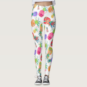 PixDezines Aloha Ananas/DIY Hintergrundfarbe Leggings