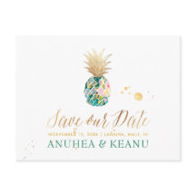 PixDezines Aloha Ananas/Dunkel Aquamarin/Save the