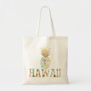 PixDezines Aloha Ananas + Faux Gold Tragetasche