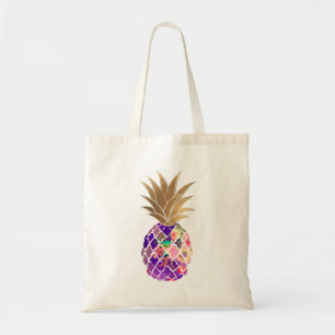 PixDezines Aloha Ananas + Faux Gold Tragetasche