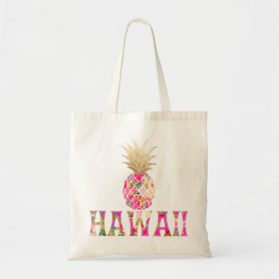 PixDezines Aloha Ananas + Faux Gold Tragetasche