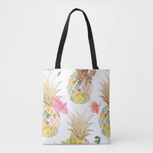 PixDezines Aloha Ananas+Floral Wasserfarbe