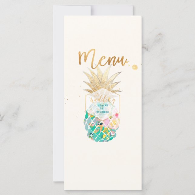 PixDezines Aloha Ananas Imitate Gold (Vorderseite)