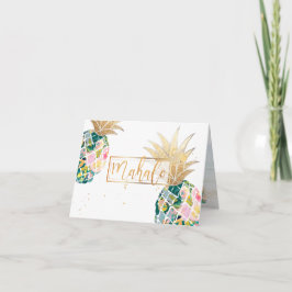 PixDezines Aloha Ananas/Mahalo Dankeskarte