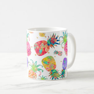 PixDezines Aloha Ananas-Muster Kaffeetasse