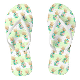 PixDezines Aloha Ananas+Streifen Flip Flops