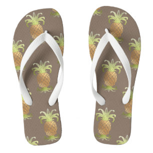 PixDezines Ananas/Imitate Gold/DIY Hintergrund Flip Flops