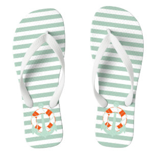 PixDezines anchor/DIY Farbjustierbare Streifen Flip Flops