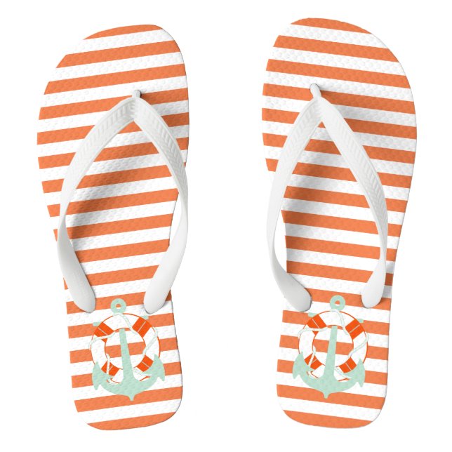 PixDezines-Anker/DIY-Farbregelbare Streifen Flip Flops (Fußbett)