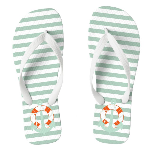 PixDezines-Anker/DIY-Farbregelbare Streifen Flip Flops (Fußbett)