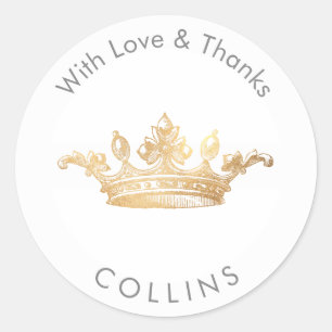 PixDezines Antike Ananas/Danke DIY Runder Aufkleber