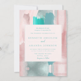 PixDezines Aquamarines Farbbild Einladung