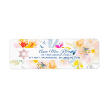PixDezines Aquarell Blumen, blasse rosa cremefarbe