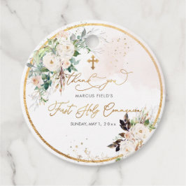 PixDezines Aquarellfarbe Rosenrosen Kommunion Geschenkanhänger