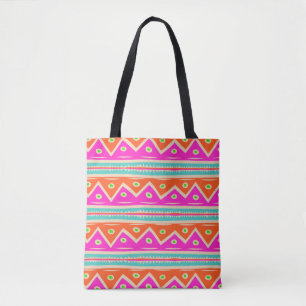 PixDezines Aztec Muster/Hot-Pink/Orange