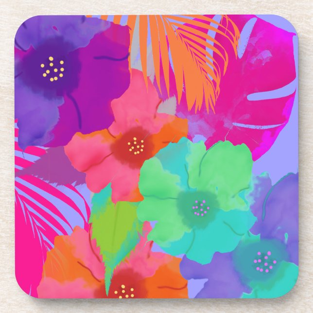 PixDezines bali kai/DIY Hintergrundfarbe Untersetzer (Vorderseite)