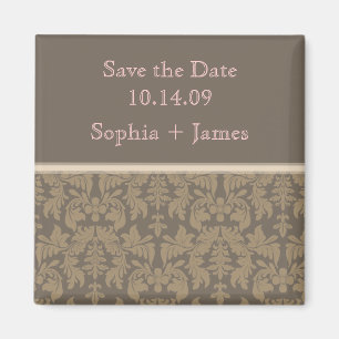 PixDezines barocke Damast, DIY Save-the-Date Magnet