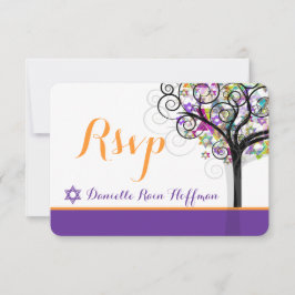 PixDezines Baum des Lebens Bat Mitzvah/diy Hinterg Einladung