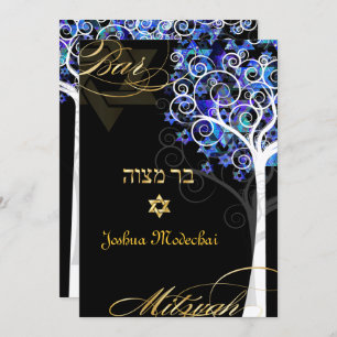 PixDezines Baum des Lebens mitzvah/DIY Hintergrund Einladung