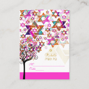 PixDezines Baum des Lebens Mitzvah Platzkarten