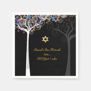 PixDezines-Baum des Lebens/Mitzvah Serviette