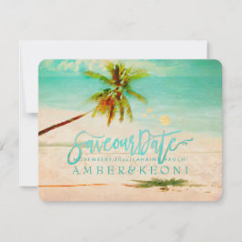 PixDezines Beach/Ocean/Palm Tree/Save the Date Save The Date
