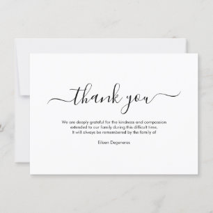 PixDezines Bereavement Danke, nach der Beerdigung  Einladung