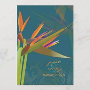 PixDezines BIRD VON PARADISE/DIY Hintergrundfarbe Einladung