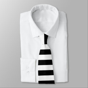 PixDezines BLACK+WHITE STRIPES/DIY FARBE Krawatte