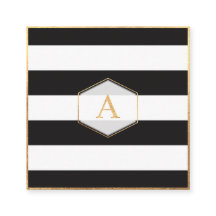 PixDezines BLACK+WHITE STRIPES/DIY FARBE