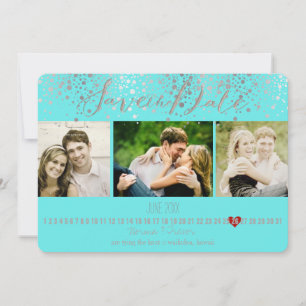 PixDezines blendete DIY-Farbe/Fotos zum Speichern Save The Date