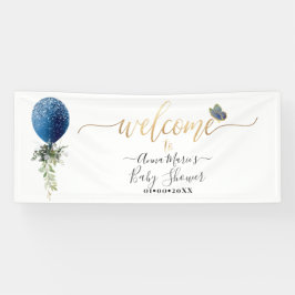 PixDezines Blue Glitzer Ballon Alle Veranstaltunge Banner