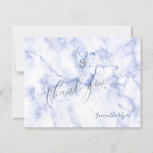 PixDezines Blue Honeycomb Mitzvah Danke ✡ RSVP Karte