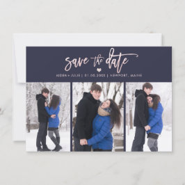 PixDezines Blush Pink Modernes Pinselskript Save The Date