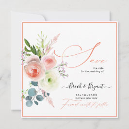 PixDezines Blush Pink Peonies Save the Date