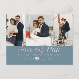 PixDezines Blush Pink Save the Date DIY bckgrnd Postkarte