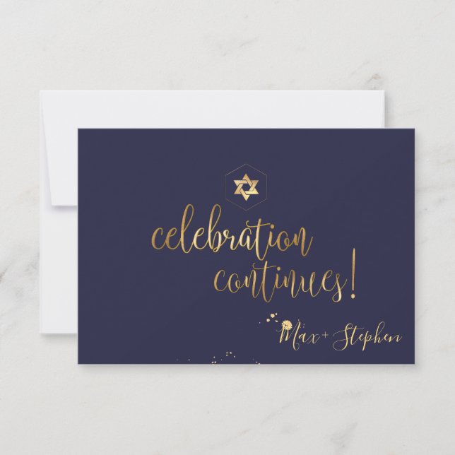 PixDezines B'nai Mitzvah Celebration Cards ✡ RSVP Karte (Vorderseite)
