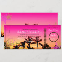 PixDezines Boarding Pass+Tropical Sunset A Bay